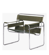 Wassily Chair in Premium Leather Marcel Breuer Style - Onske