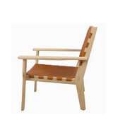 Montana Lounge Chair Ash Wood and Leather