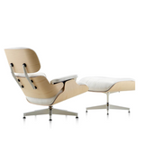 Leather Lounge Armchair Midcentury Style Premium Leather and American Woods