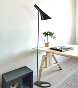 Arne Jacobsen Style Black Floor Lamp - Onske
