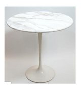 Carrara White Marble Side Table - Onske