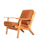 GE290 Plank Chair in Ash Wood Wegner Style - Onske