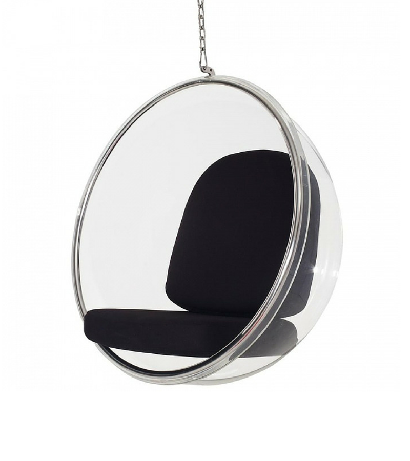 Retro Bubble Style Chair in Premium Perspex with Chain - Onske