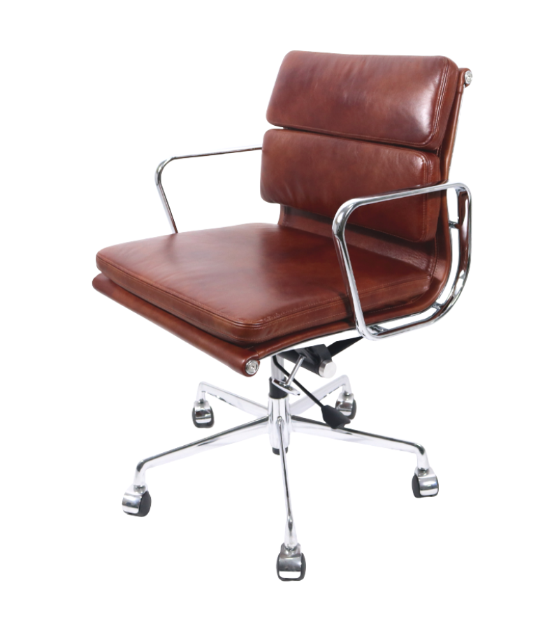 217 Eames Style Premium Aniline Leather Office Chair