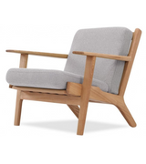 GE290 Plank Chair in Ash Wood Wegner Style - Onske