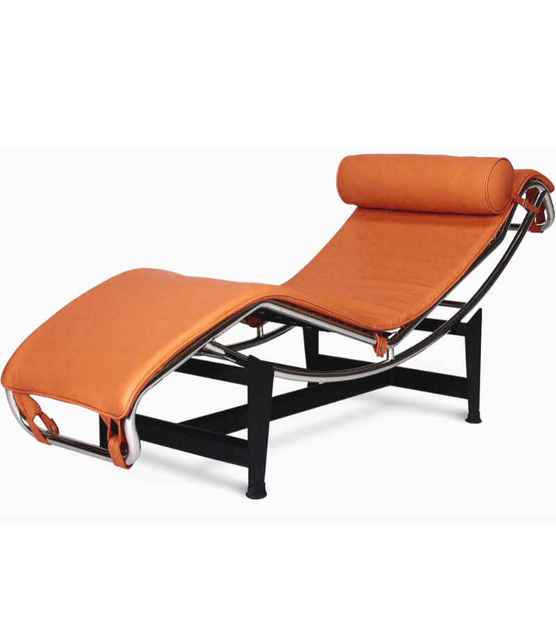 LC4 Chaise Longue Corbusier style in full leather - Onske