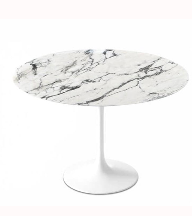 Arabescato Marble Tulip Dining Table in Choice of Size - Onske