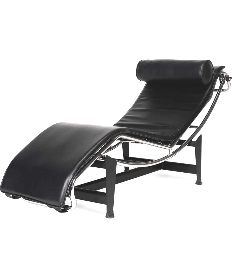 LC4 Chaise Longue Corbusier style in full leather - Onske
