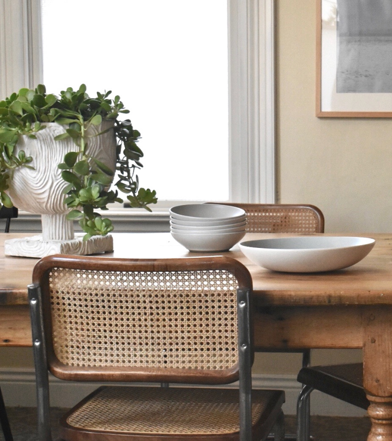 Cesca cane hot sale dining chair