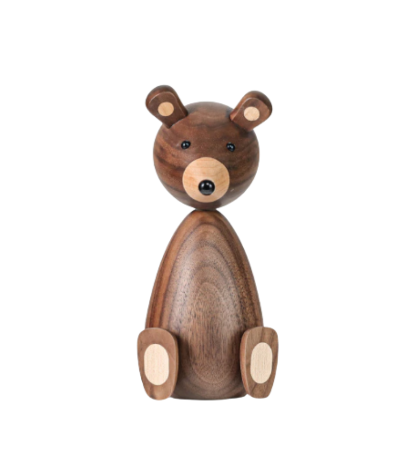 Brown Bear Wooden Figurine