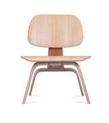LCW  Eames Style Low Wood Chair Walnut or Oak