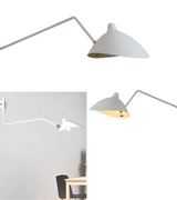 Serge Mouille Style One Arm Rotating Wall Lamp - Onske