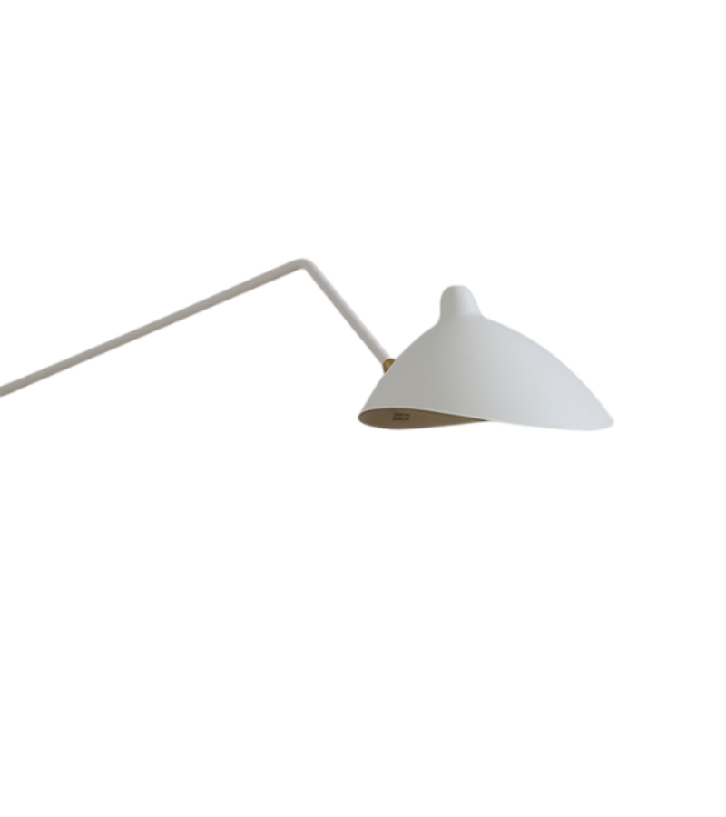 Serge Mouille Style Two Arm Rotating Wall Lamp - Onske