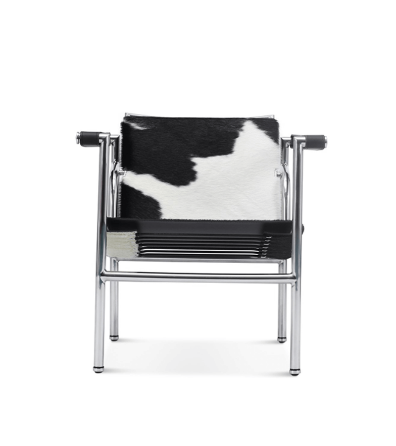 Sling Chair Black White Pony Hide
