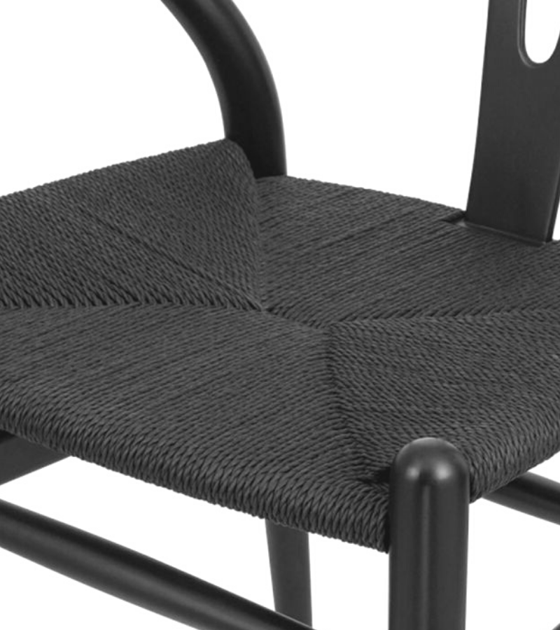 Black Ash Wood Wishbone Dining Chair