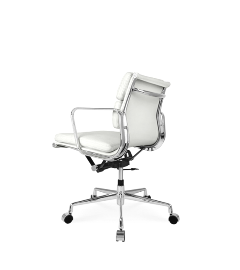 White Leather Executive Office Chair