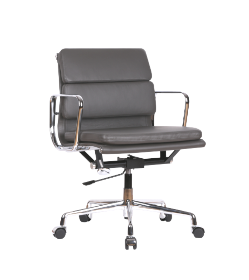 Eames 217 Style Leather Office Chair | Onske