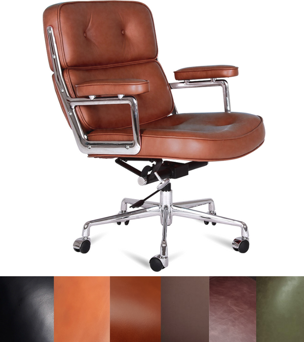 ES 104 Style Lobby Chair Full Leather Premium Range - Onske