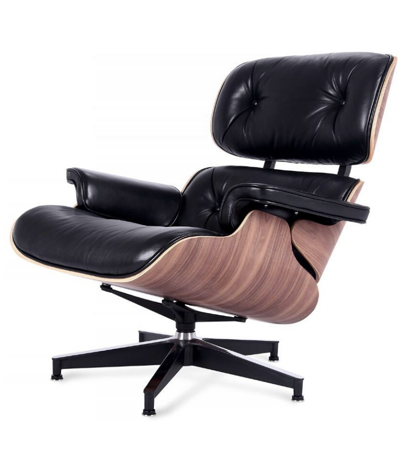 Tilting chaise longue, design, in leather, for office