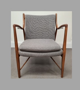 Fin Juhl Style 45 Chair in Ash Wood