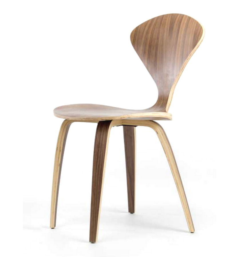 Norman Cherner Style Side Chair Walnut - Onske