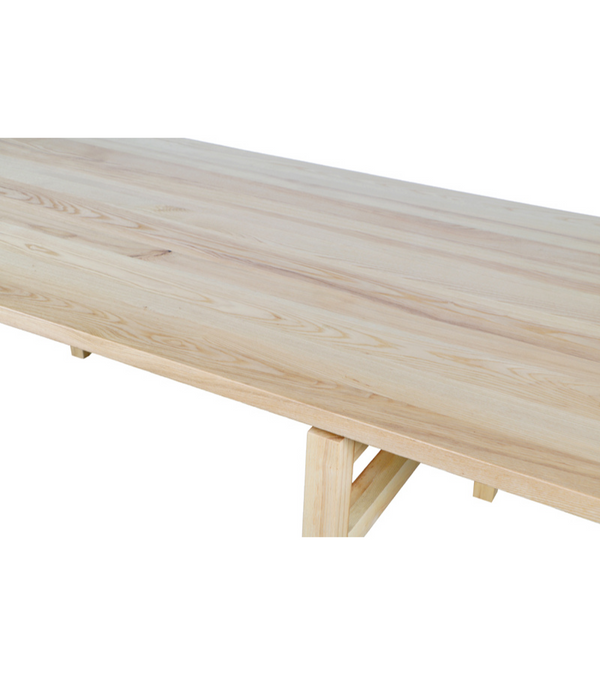 Refectory Style Ash Wood Dining Table 2.5m to seat up to 10 people
