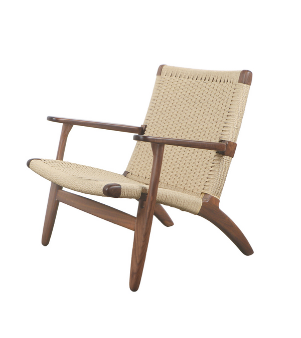 Midcentury Style Natural Cord Armchair