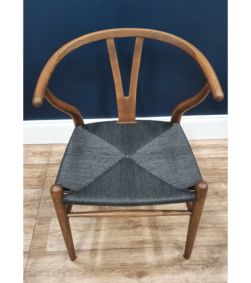 Wishbone Y Chair Hans Wegner style Premium Quality in Walnut finish - Onske