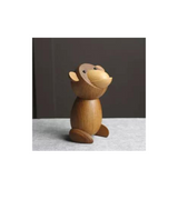 Japanese Wooden Monkey Figurine