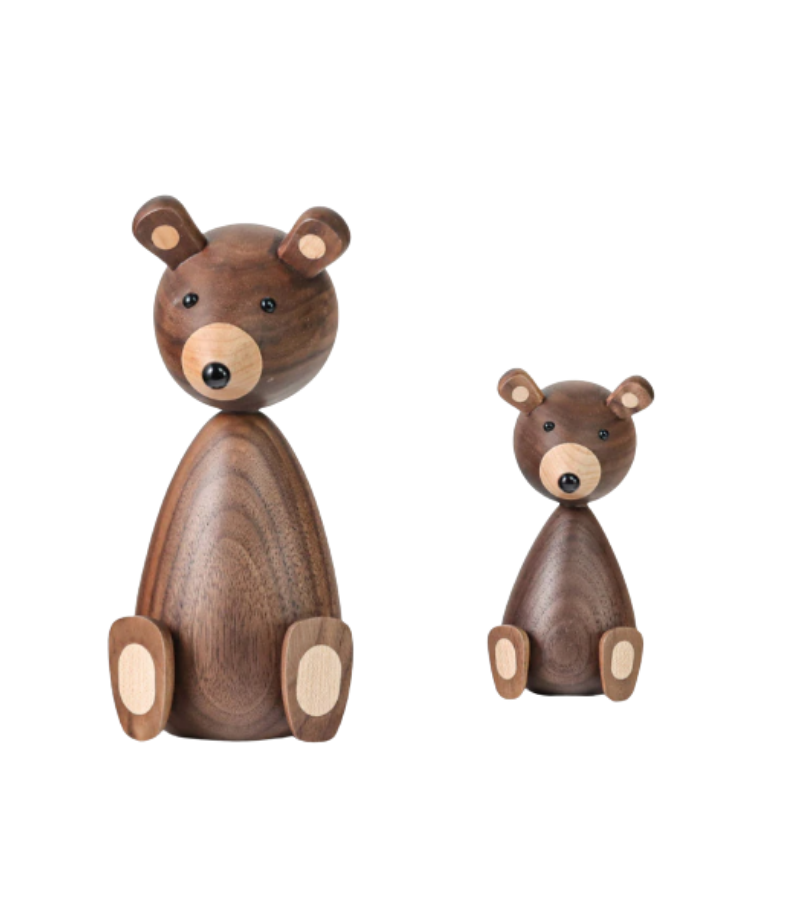 Brown Bear Wooden Figurine