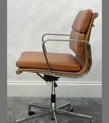 Vintage Tan 217 Style Waxed Leather Office Chair