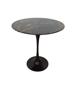Nero Portoro Marble Side Table 50cm