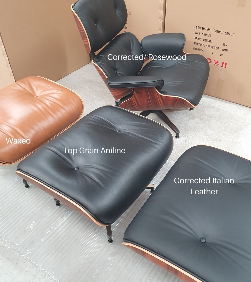 Italian leather chair and ottoman deals