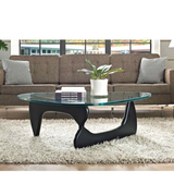 Tripod Glass Coffee Table 130cm