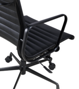 Black Frame Ribbed High Back chair