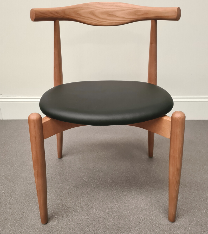 Cowhorn Style Round Dining Chair