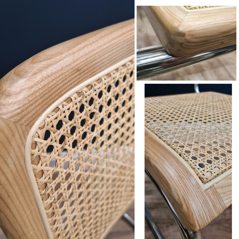 Cesca style Rattan Chair in Natural or Walnut Onske