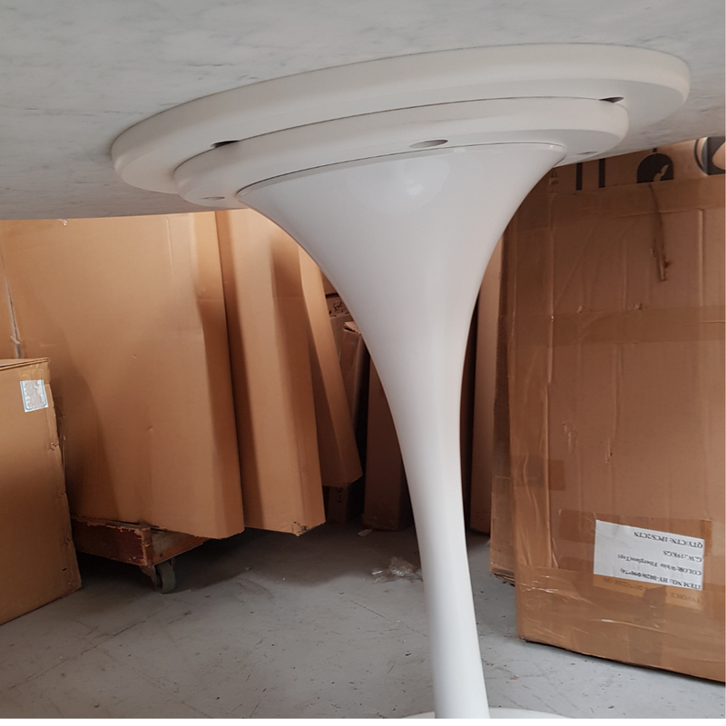 100cm Round Tulip Marble Table - Onske