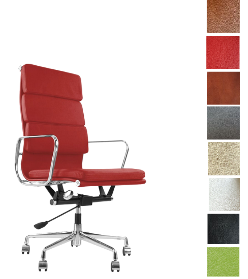 Eames 219 Style High Back Leather Office Chair Onske